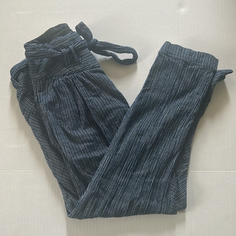 Free People rumors yarn dye harem pant in navy size 6 - Picture 4 of 9
